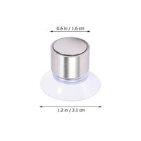 Porte-Savon Magnétique à Ventouse en Inox, Lot de 2 Sans Perçage