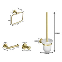 Set Accessoires Salle de Bain Doré Brossé à Composer