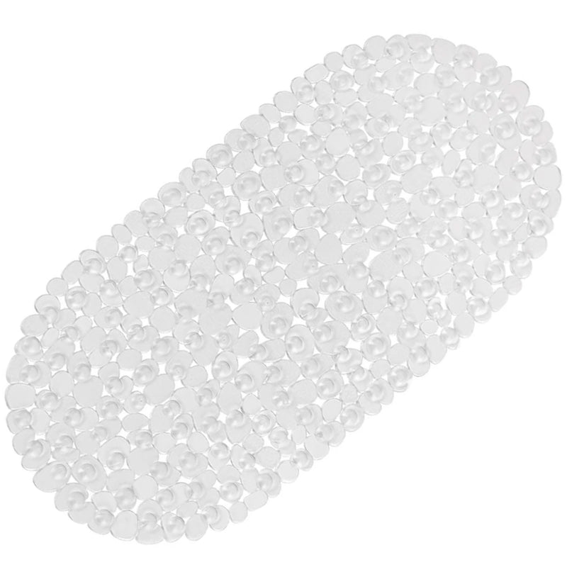 Tapis de Baignoire Ovale Galets Antidérapant à Ventouses 36 x 69 cm