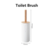 Accessoires Salle de Bain Bambou à la Pièce, 6 Articles, 3 Coloris