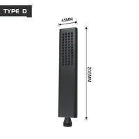 Pommeau de Douche Laiton Noir Mat, Douchettes et Supports à la Pièce
