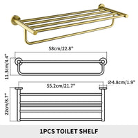 Accessoires Salle de Bain Inox Doré ou Chromé à Choisir