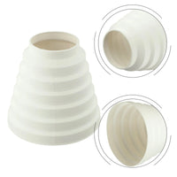 Réducteur de Conduit de Hotte Étagé 80 à 150 mm, ABS Blanc
