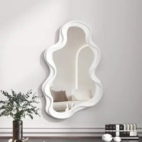 Miroir Mural Design Forme Organique Irrégulière 40 x 25 cm