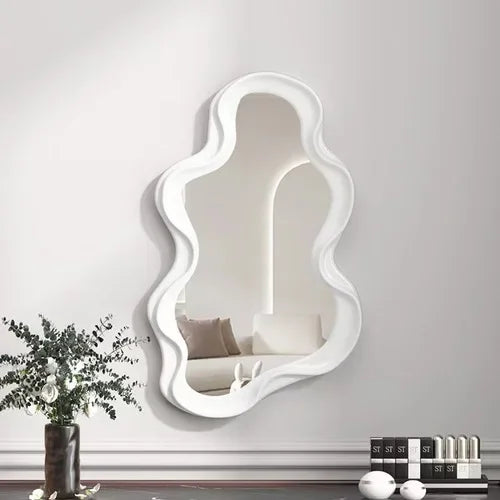 Miroir Mural Design Forme Organique Irrégulière 40 x 25 cm