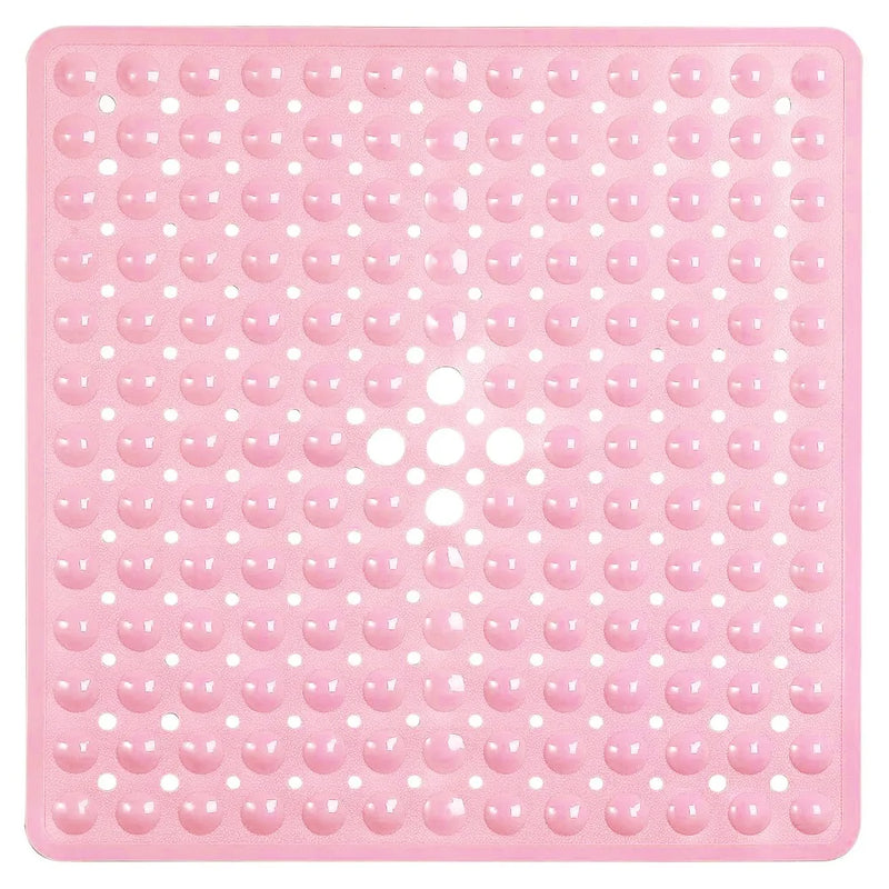Tapis de Douche Antidérapant Carré à Ventouses 53 x 53 cm