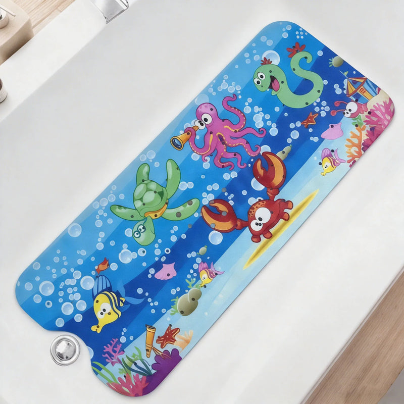 Tapis de Baignoire Antidérapant Extra Long 40 x 100 cm à Ventouses