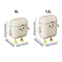 Poubelle Murale de Cuisine Mignonne Blanc Crème, 9 ou 12 L