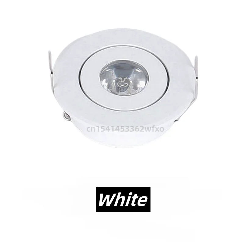 Mini Spot LED Encastrable 3 W Ø 52 mm, Doré, Noir, Blanc ou Argent