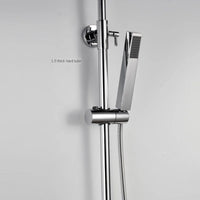 Pommeau de Douche à Main Carré Chromé, Économie d'Eau