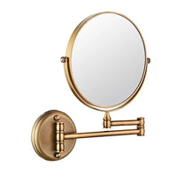 Miroir Grossissant Mural Laiton Pliable Télescopique Double Face