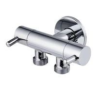 Douchette WC Cannelée Doré ou Chromé avec Robinet Double Sortie