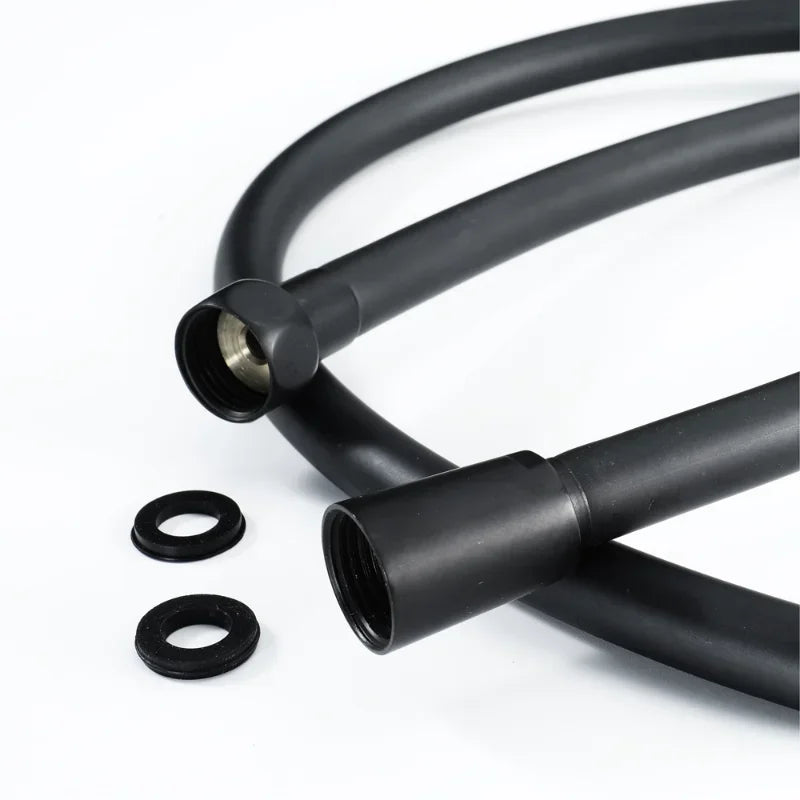 Flexible de Douche Noir ou Argenté 1,5 m, Raccords G1/2