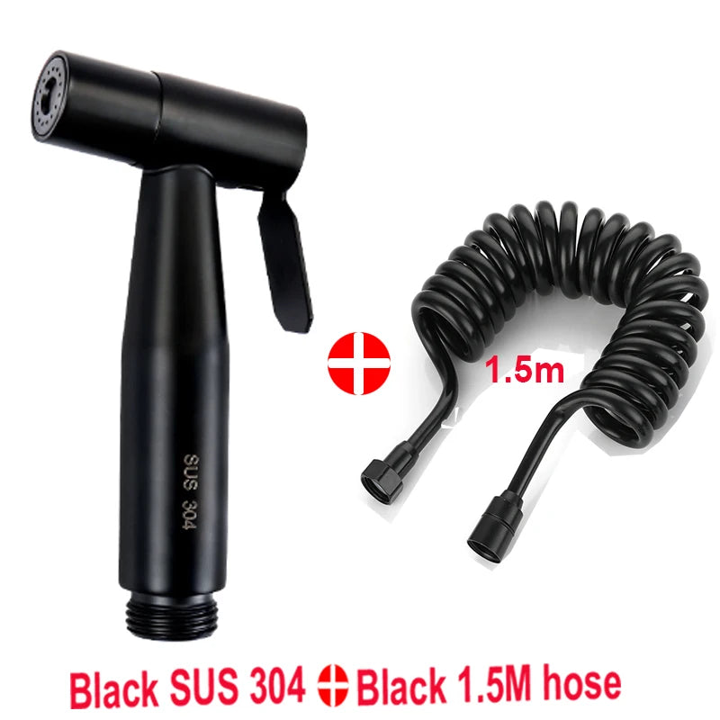 Douchette WC Inox Kit Flexible et Support