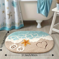 Tapis de Bain Antidérapant Motif Étoile de Mer