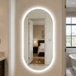 Miroir LED Ovale Salle de Bain Intelligent 80x50 cm
