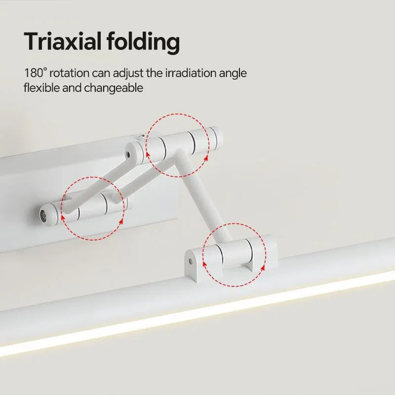 Applique Salle de Bain LED à Bras Articulé Noir ou Blanc 40 à 100 cm