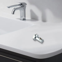 Support de Barre de Douche Chromé 22 mm, Fixation Murale avec Vis