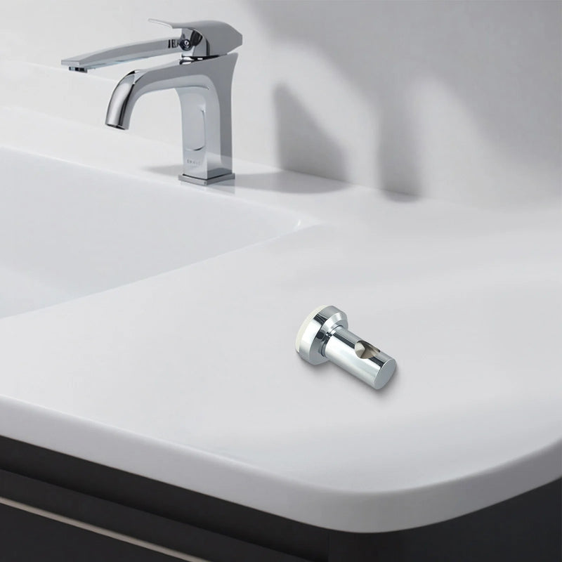 Support de Barre de Douche Chromé 22 mm, Fixation Murale avec Vis