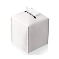 Boîte à Mouchoirs Carrée en Simili Cuir, Cube 12,8 cm, 5 Coloris