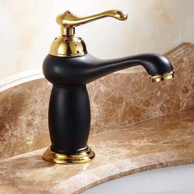 Robinet Lavabo Rétro Laiton Bronze Antique
