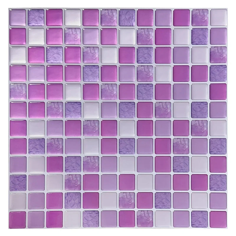 Sticker Mosaïque Cristal 3D Adhésif Étanche pour Cuisine