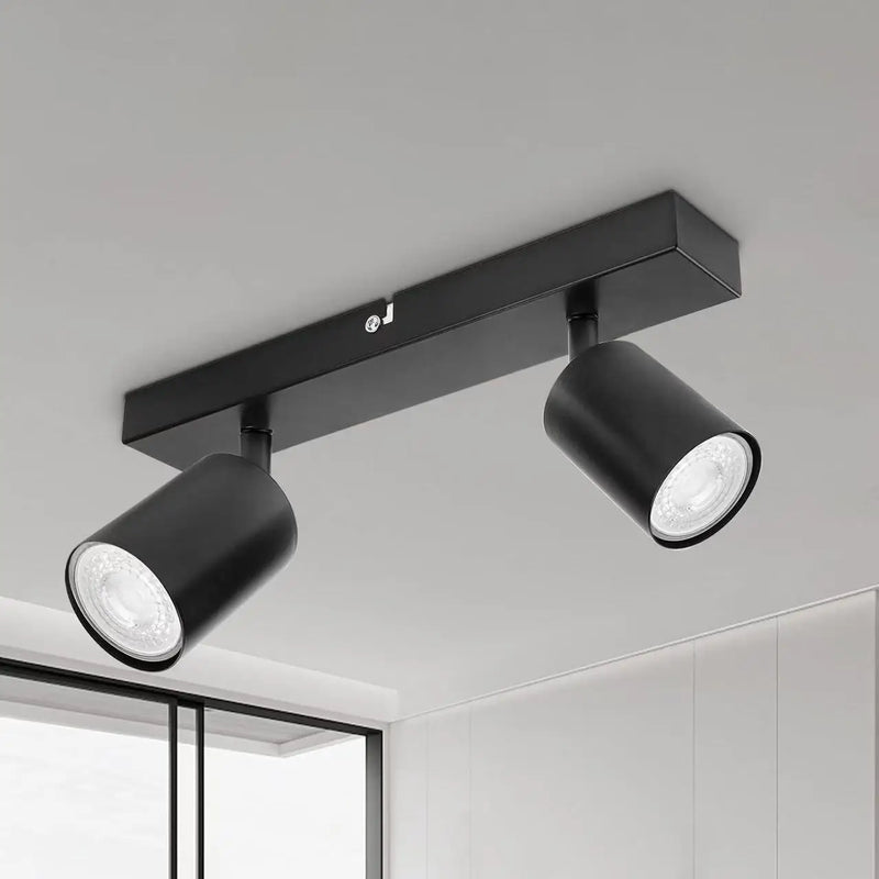 Plafonnier LED Cuisine Multi-Têtes GU10 1 à 4 Spots Orientables