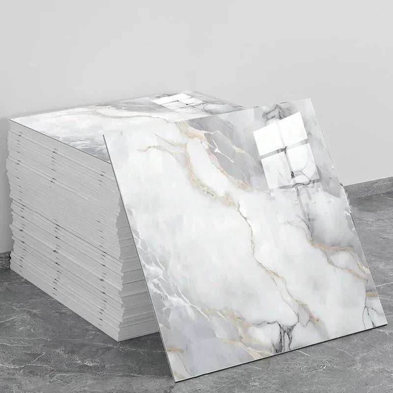 Panneau Mural Adhésif Effet Marbre Imperméable PVC