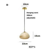 Suspension Cuisine Marbre Galet ou Œuf, 13 à 23 cm