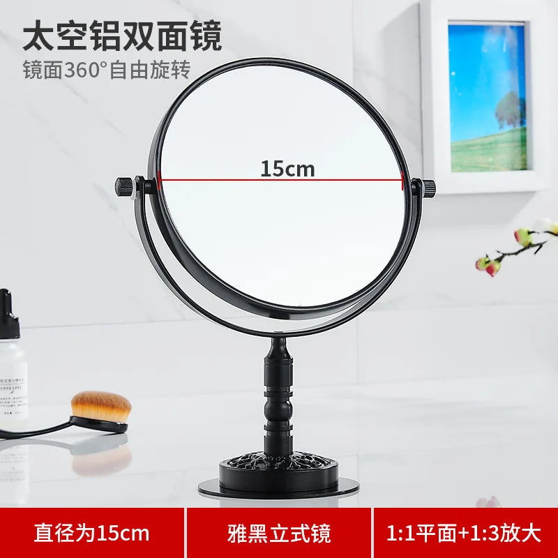 Miroir Grossissant Mural Double Face Sans Perçage 4 Finitions