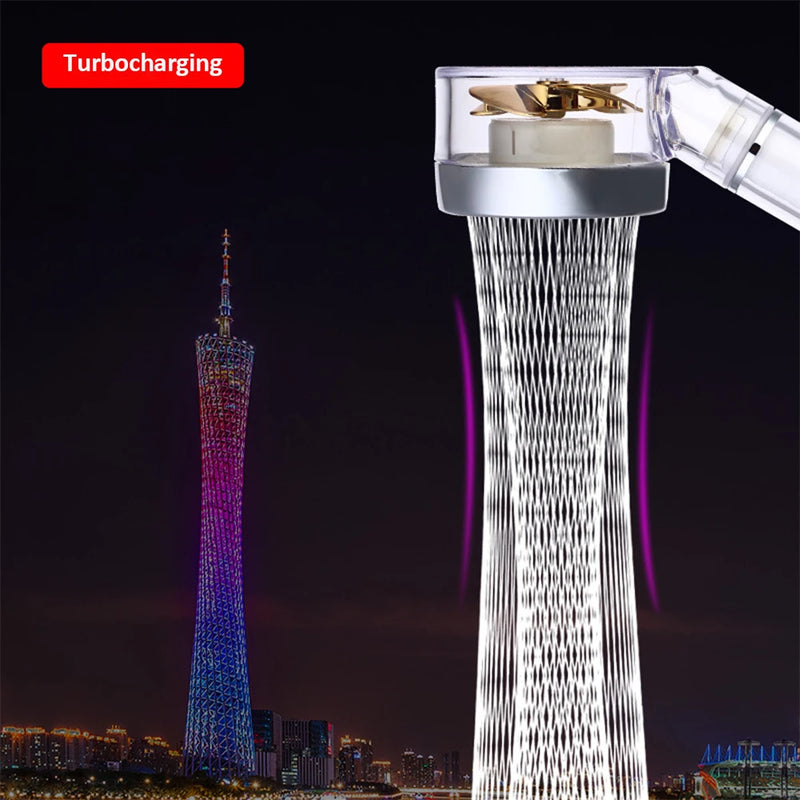 Pommeau de Douche LED Capteur de Température Turbo