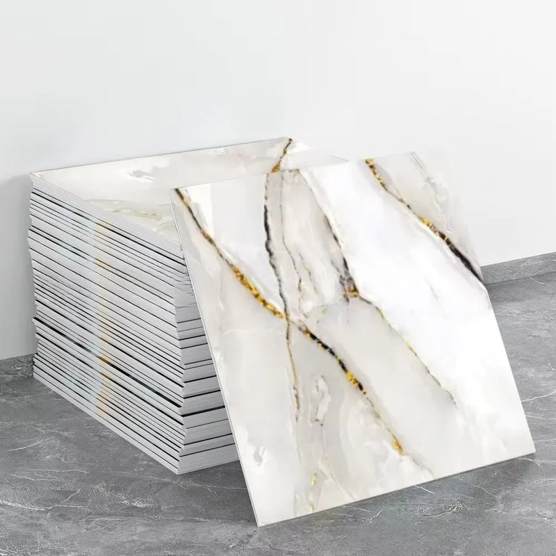 Panneau Mural Adhésif Effet Marbre Imperméable PVC
