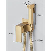 Douchette WC Mitigeur Mural Eau Chaude et Froide, Flexible 120 cm