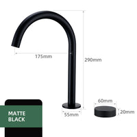 Mitigeur Lavabo Haut 2 Trous Laiton, Bec Pivotant 360°, 5 Finitions