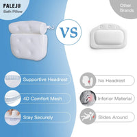Coussin de Baignoire Duo Nuque et Dos Ventouses