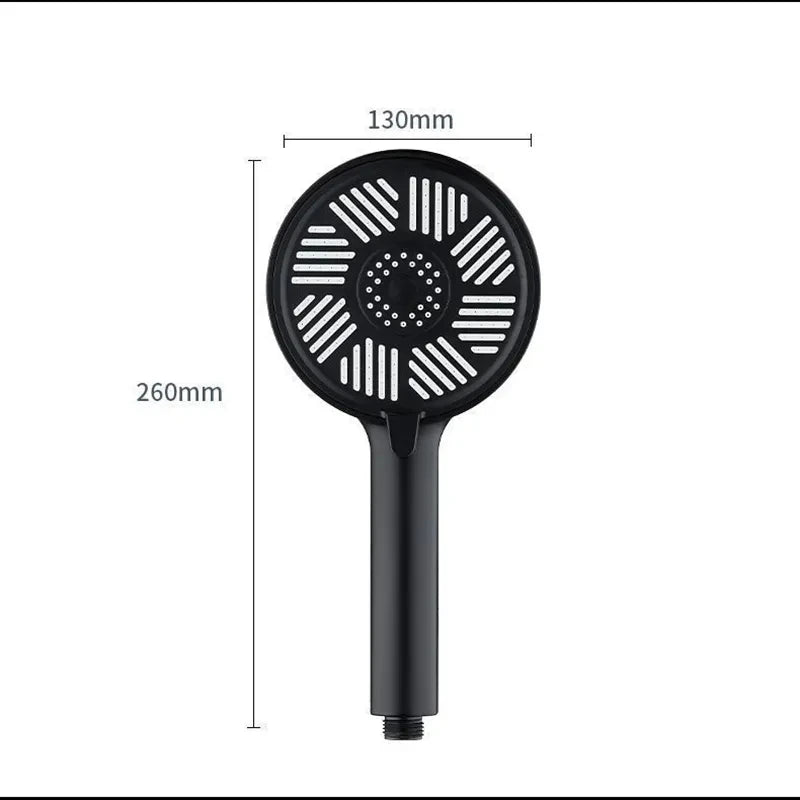 Pommeau de Douche Douchette ou Tête de Pluie Noir ou Argent à la Pièce