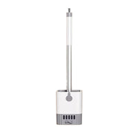 Brosse WC Multifonction à Plateau Coulissant, Bleu ou Blanc, 43,5 cm
