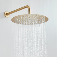 Douche Encastrable Dorée 2-3 Voies Effet Pluie