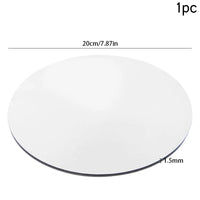 Plateau Miroir Rond Acrylique 20 cm pour Bougies et Centre de Table