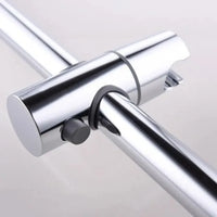 Support Douchette Coulissant Chromé pour Rail 24 mm ou 18-25 mm