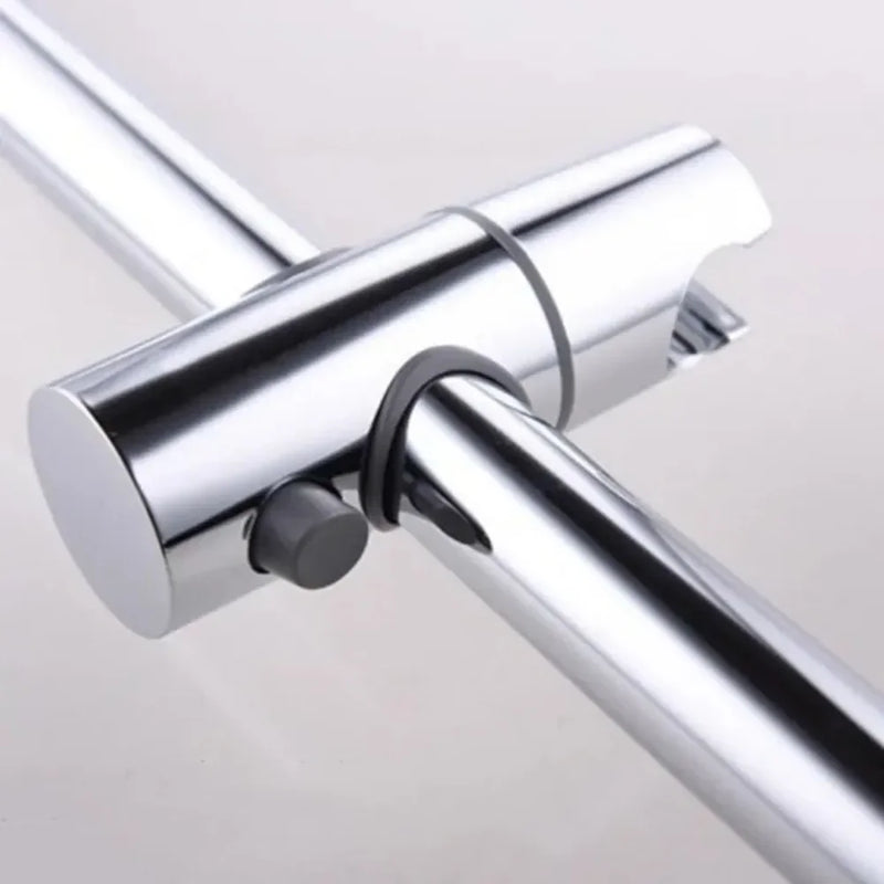 Support Douchette Coulissant Chromé pour Rail 24 mm ou 18-25 mm