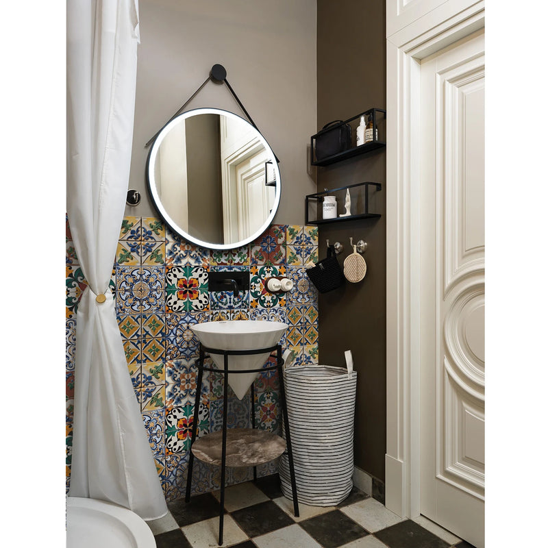 Carreaux Adhésifs Crédence 15 cm, 27 Motifs Colorés, 12 ou 24 Pièces