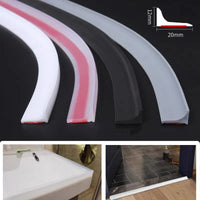 Barrage d'Eau de Douche Silicone Autocollant, 4 Couleurs, 50 à 500 cm
