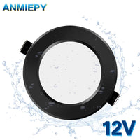 Spot LED Encastrable Noir 12 V, 5 à 15 W, Ø 92 à 113 mm
