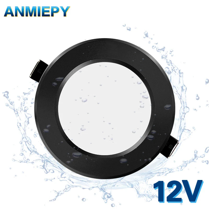 Spot LED Encastrable Noir 12 V, 5 à 15 W, Ø 92 à 113 mm