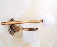 Accessoires Salle de Bain Bronze Antique Ciselé en Aluminium à la Pièce, 13 Articles