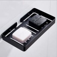 Porte-Savon Mural en Inox Grillagé avec Vidange