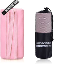 Serviette de Bain Microfibre Séchage Rapide avec Pochette, 4 Tailles