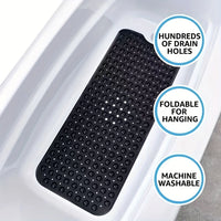Tapis de Douche Antidérapant Ventouses et Trous de Drainage 9 Coloris