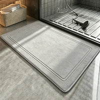 Tapis de Bain Antidérapant à Bordure en Relief, 11 Coloris, 2 Tailles